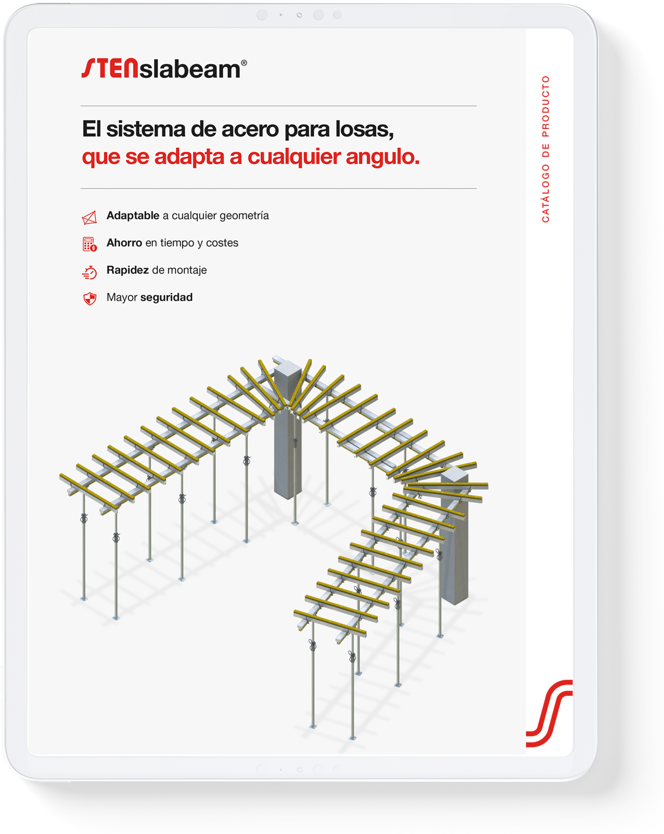 Conoce todos los detalles, ventajas y accesorios del sistema <b>STENslabeam®</b>